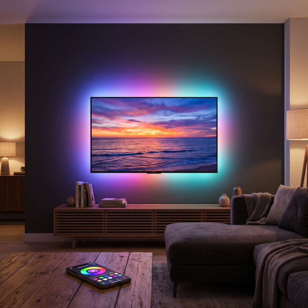 RGBIC Smart LED Strip Lights | Segment Color Control, WiFi App & Alexa/Google