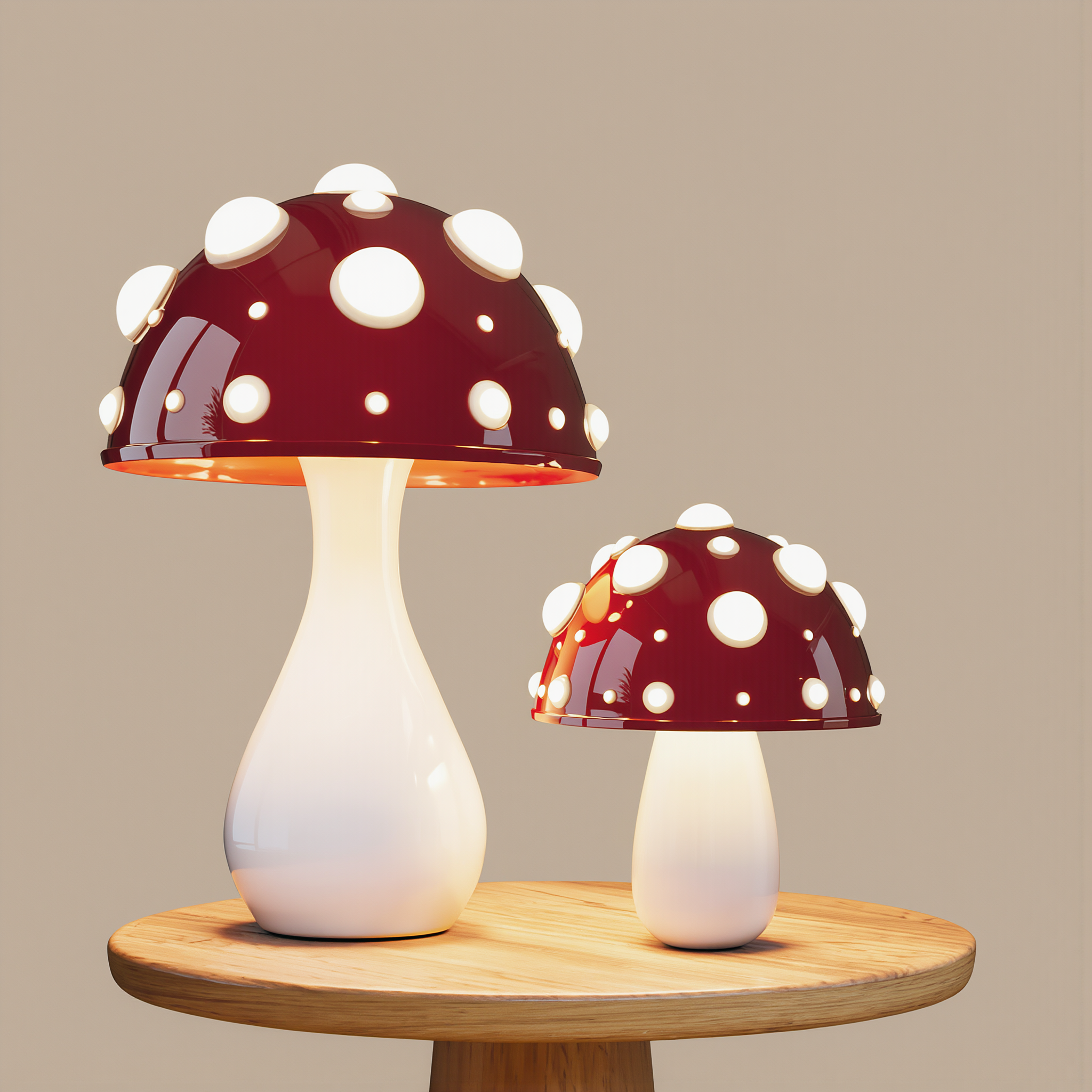 LED Mushroom Table Lamp - lifestyle
