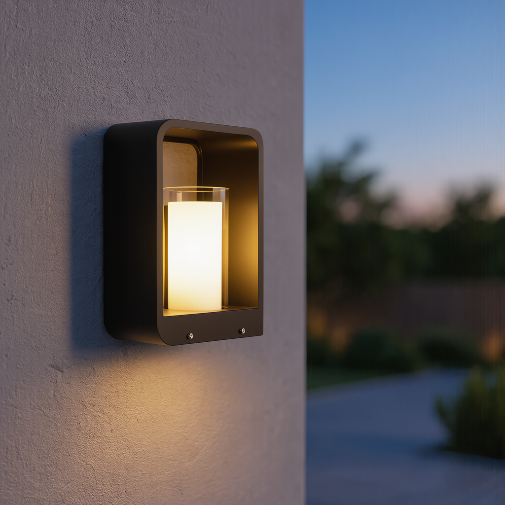 Modern Square Outdoor LED Light | Waterproof Solar LED Light