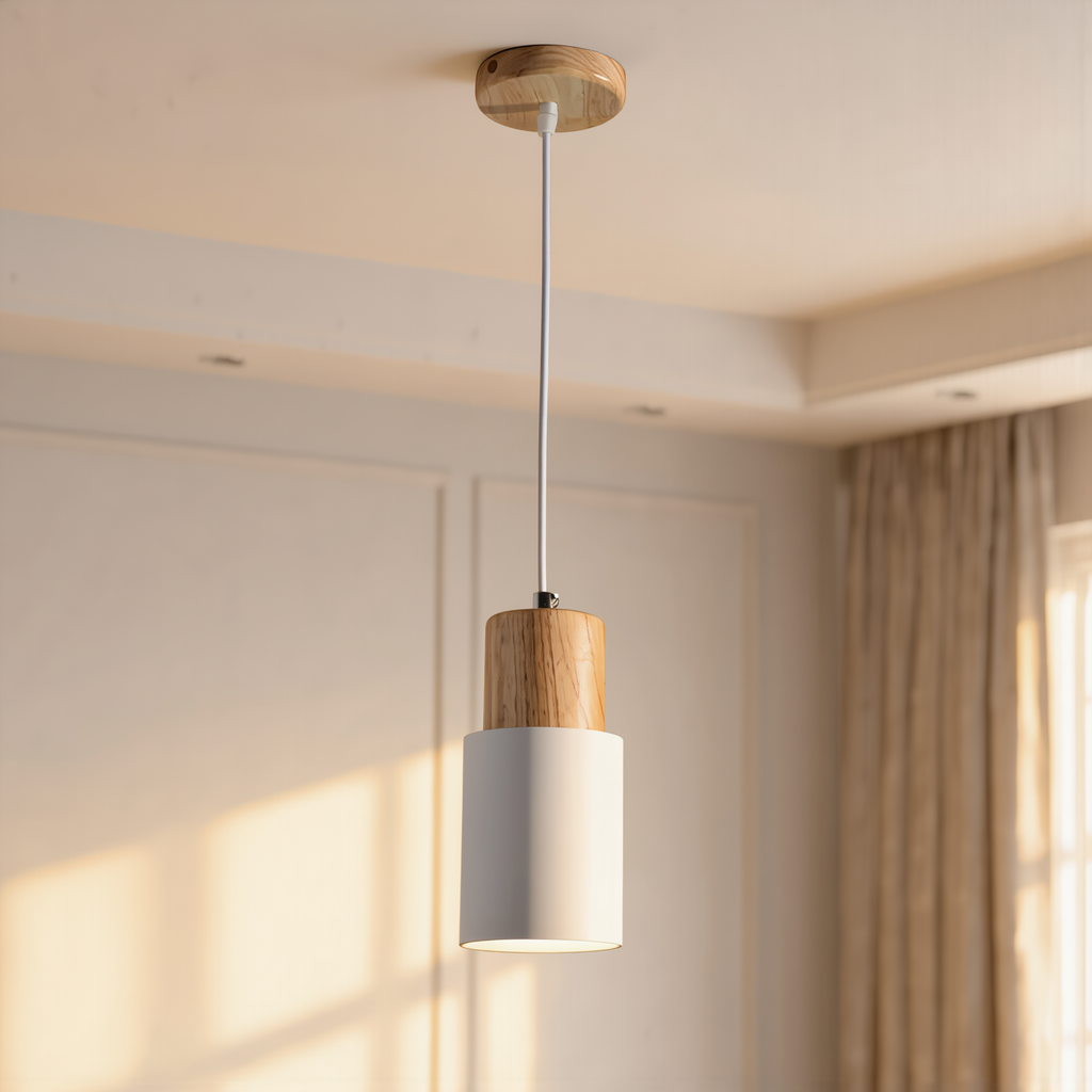 Nordic Macaron Cylinder Pendant Light - lifestyle