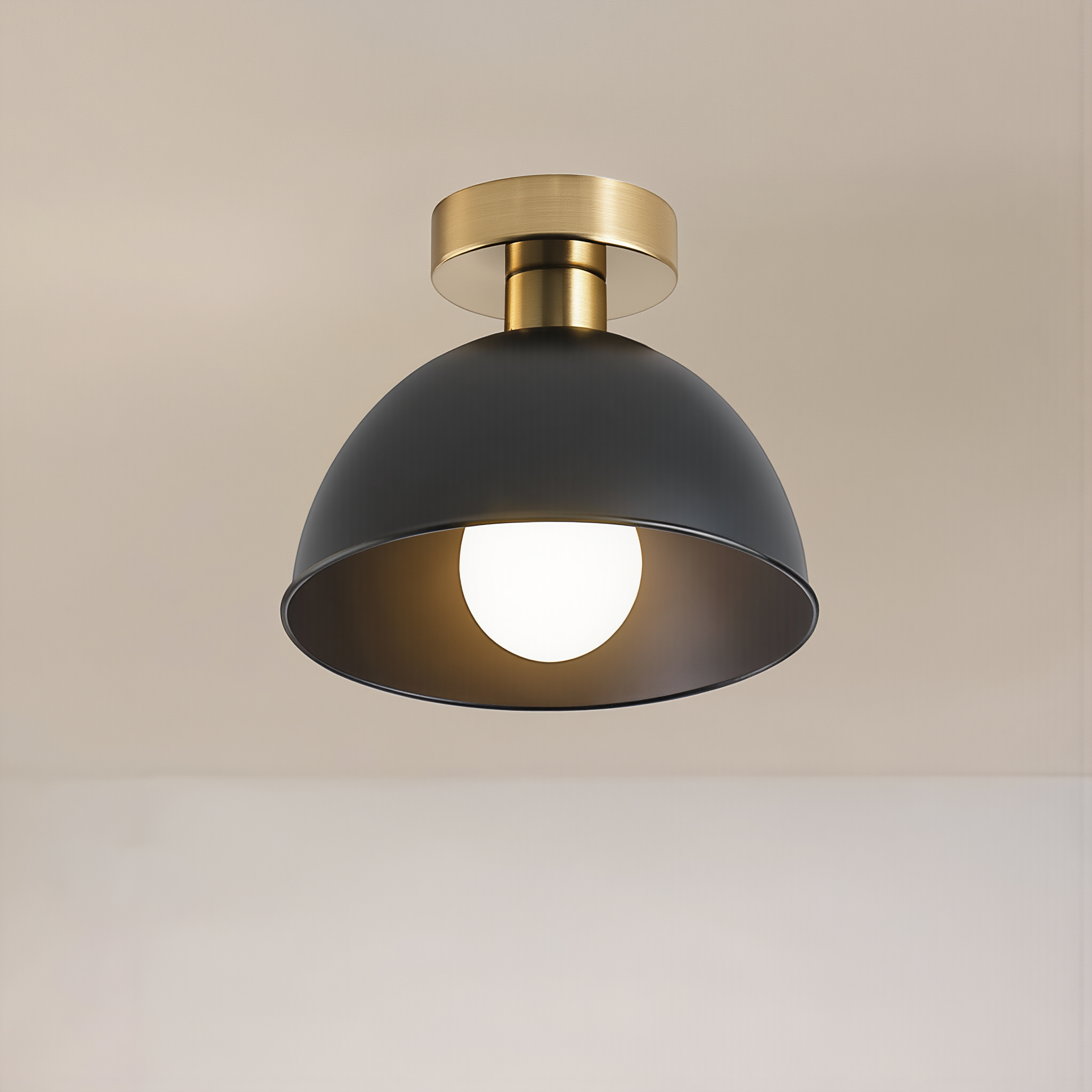 Modern Semi-Flush Ceiling Lamp - lifestyle