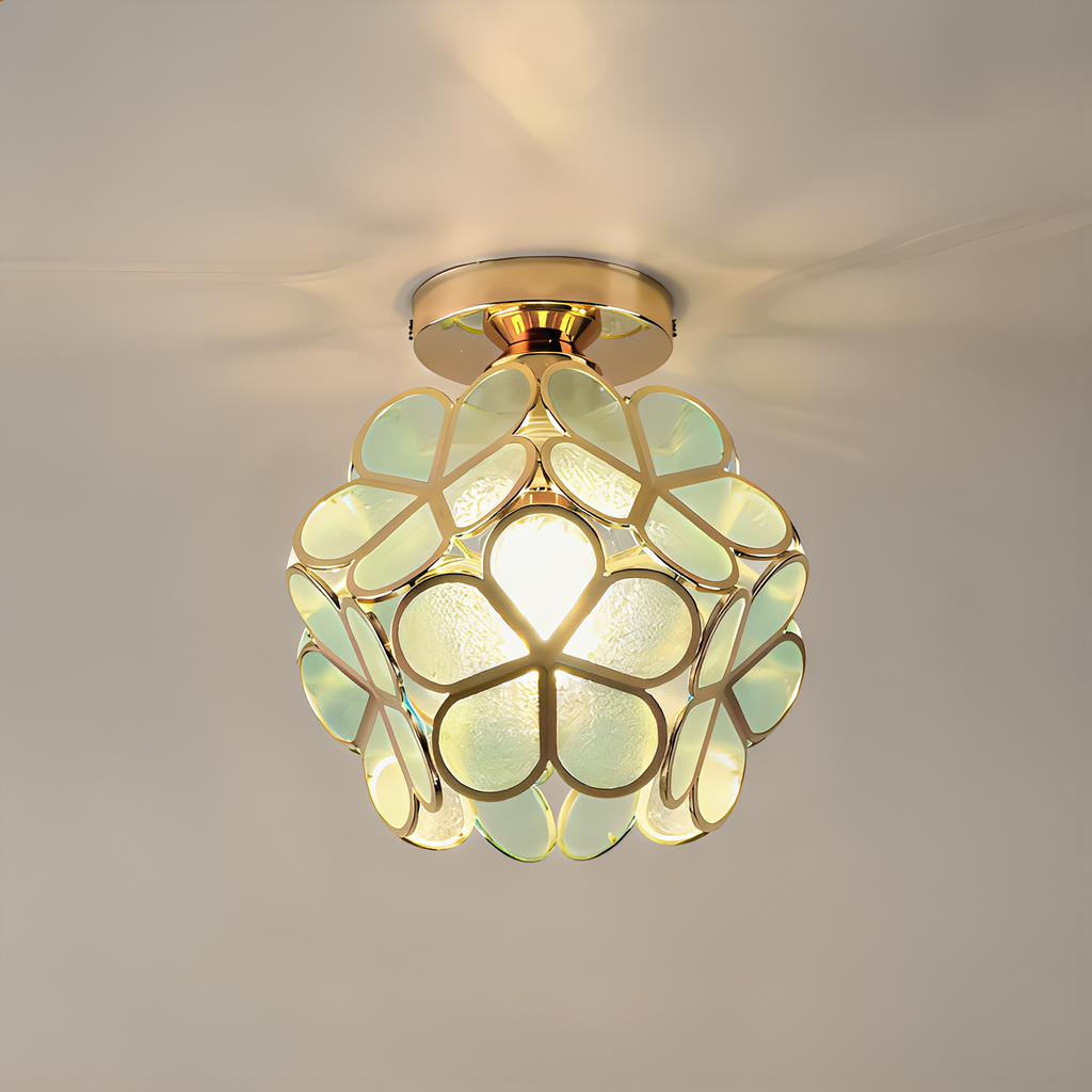 Retro Flower Ceiling Light - lifestyle