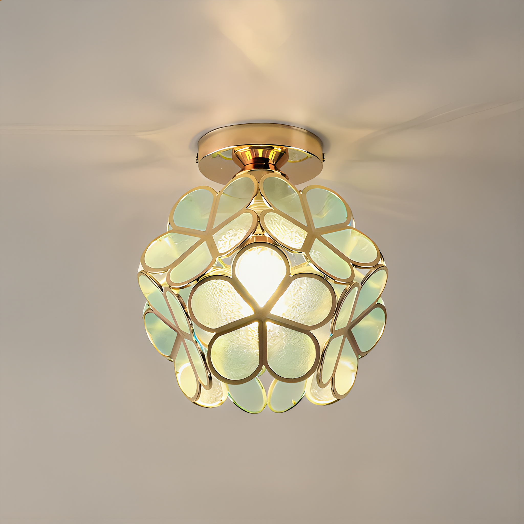 Retro Flower Ceiling Light - lifestyle