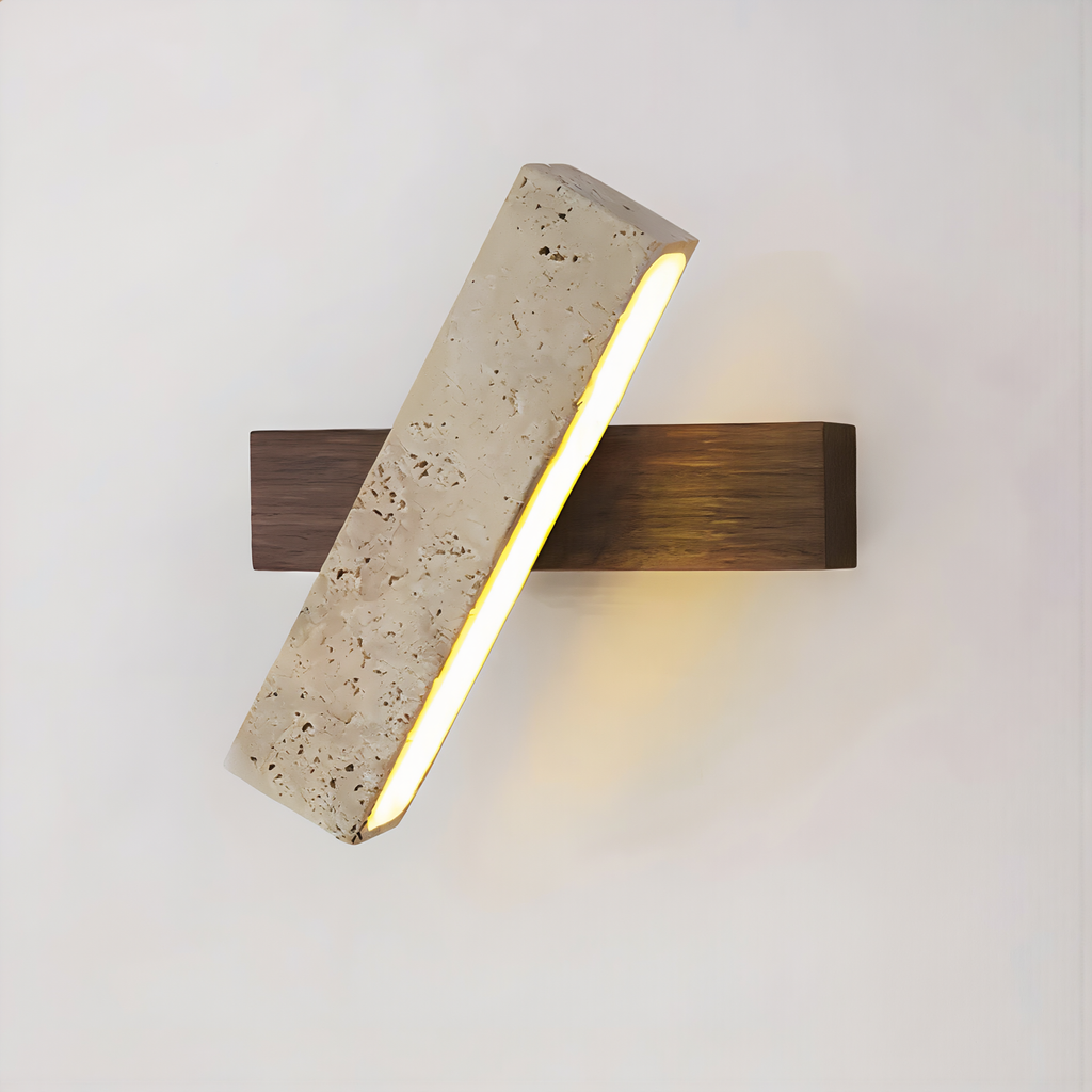 Travertine Wall Light - lifestyle