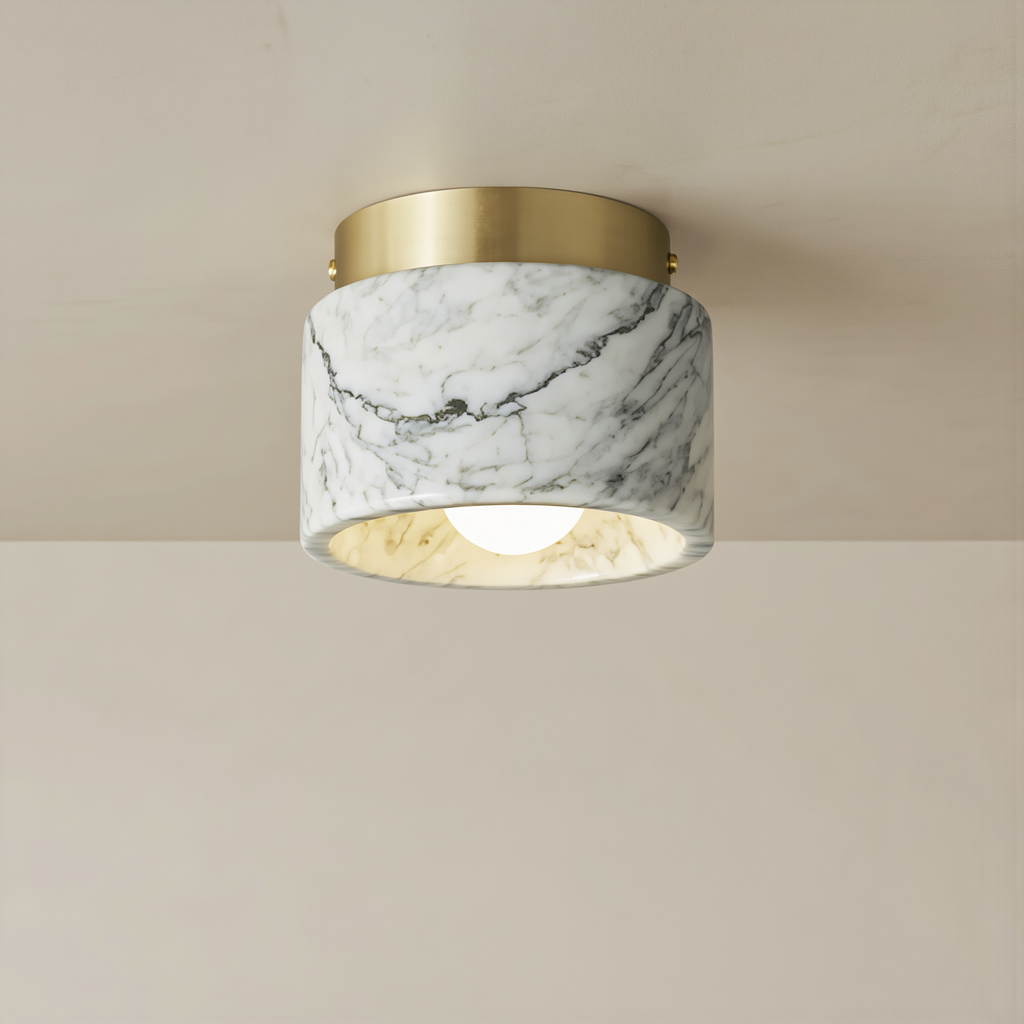 Nordic Marble Ceiling Light - lifestyle