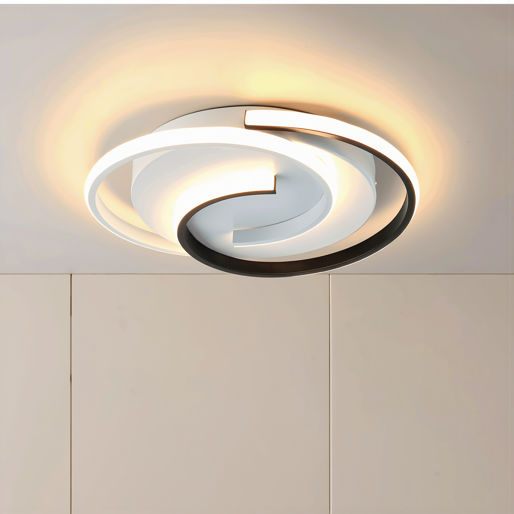 Modern Spiral LED Ceiling Light - lifestyle