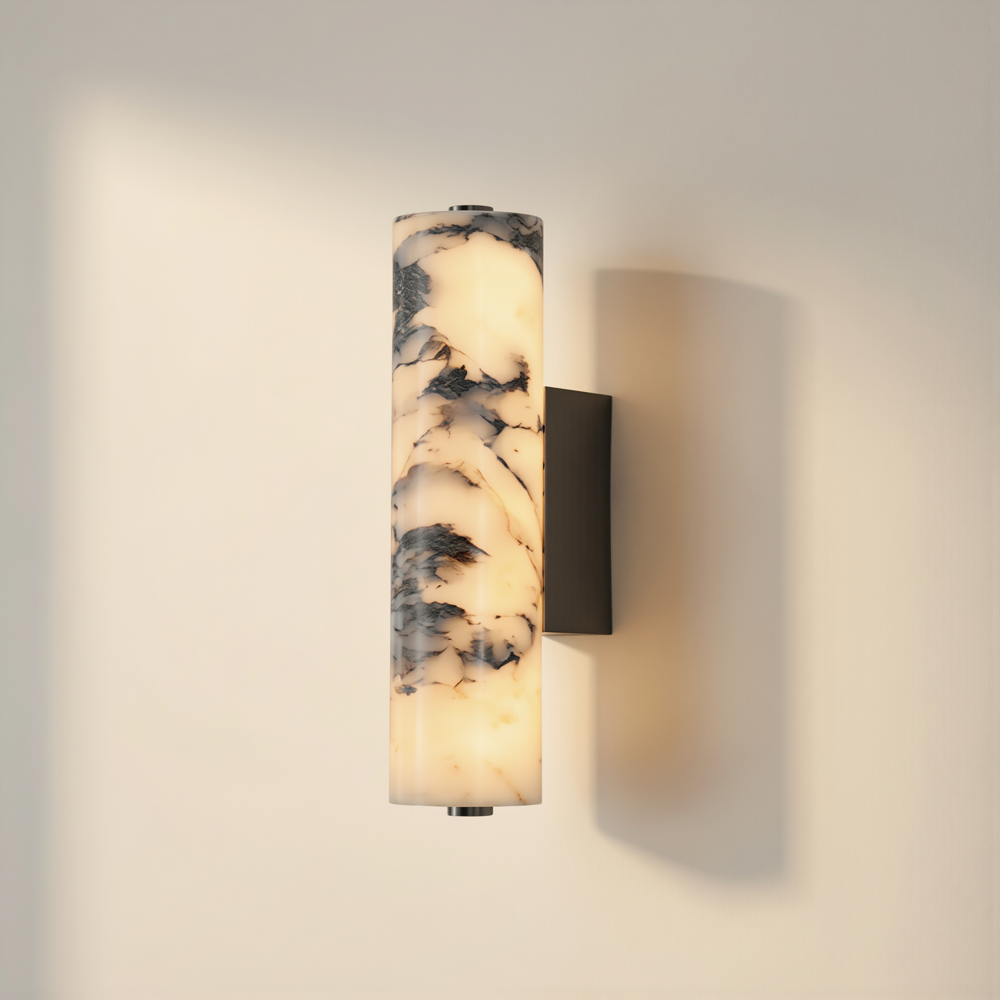 LuxeStone Marble Wall Lamp - lifestyle