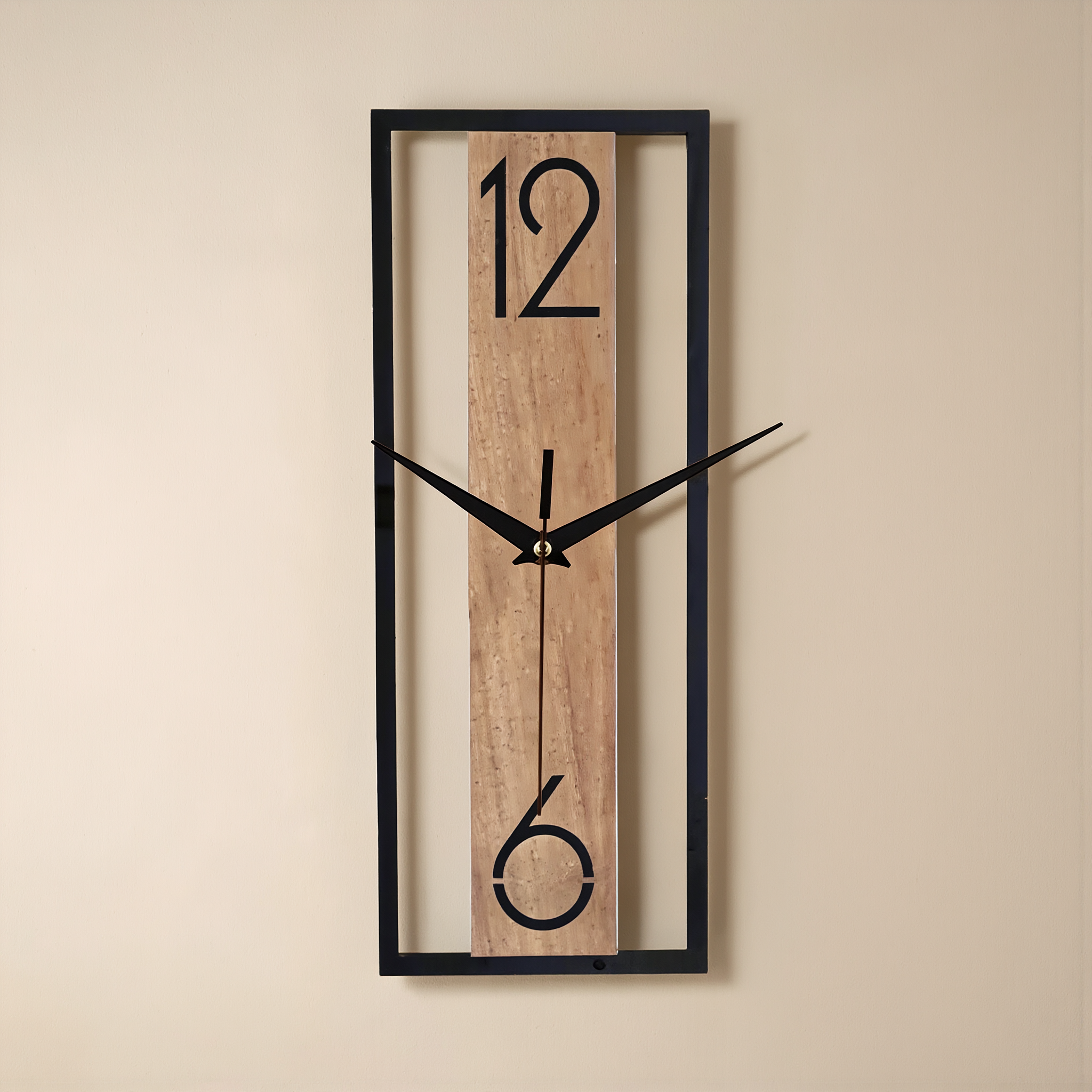 Modern Rectangular Wall Clock - lifestyle