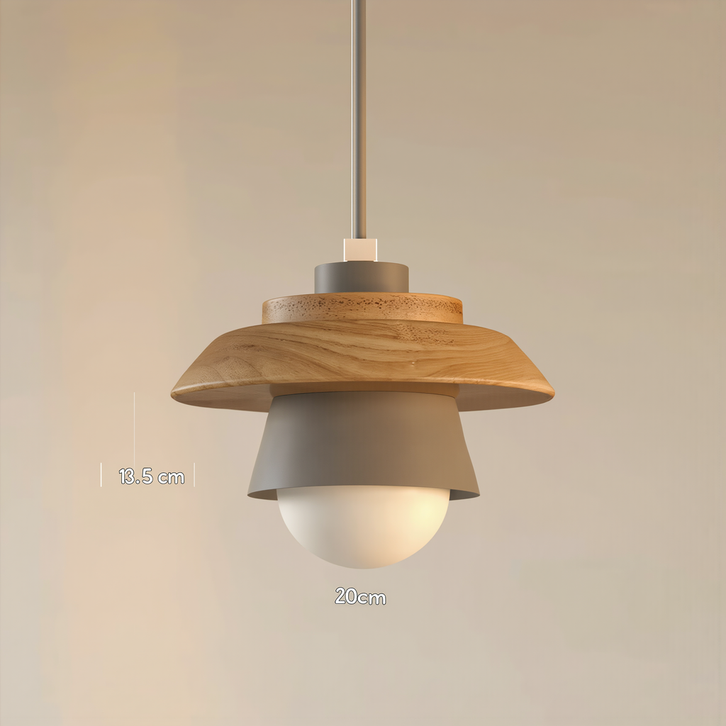 Nordic Wood Pendant Light - lifestyle