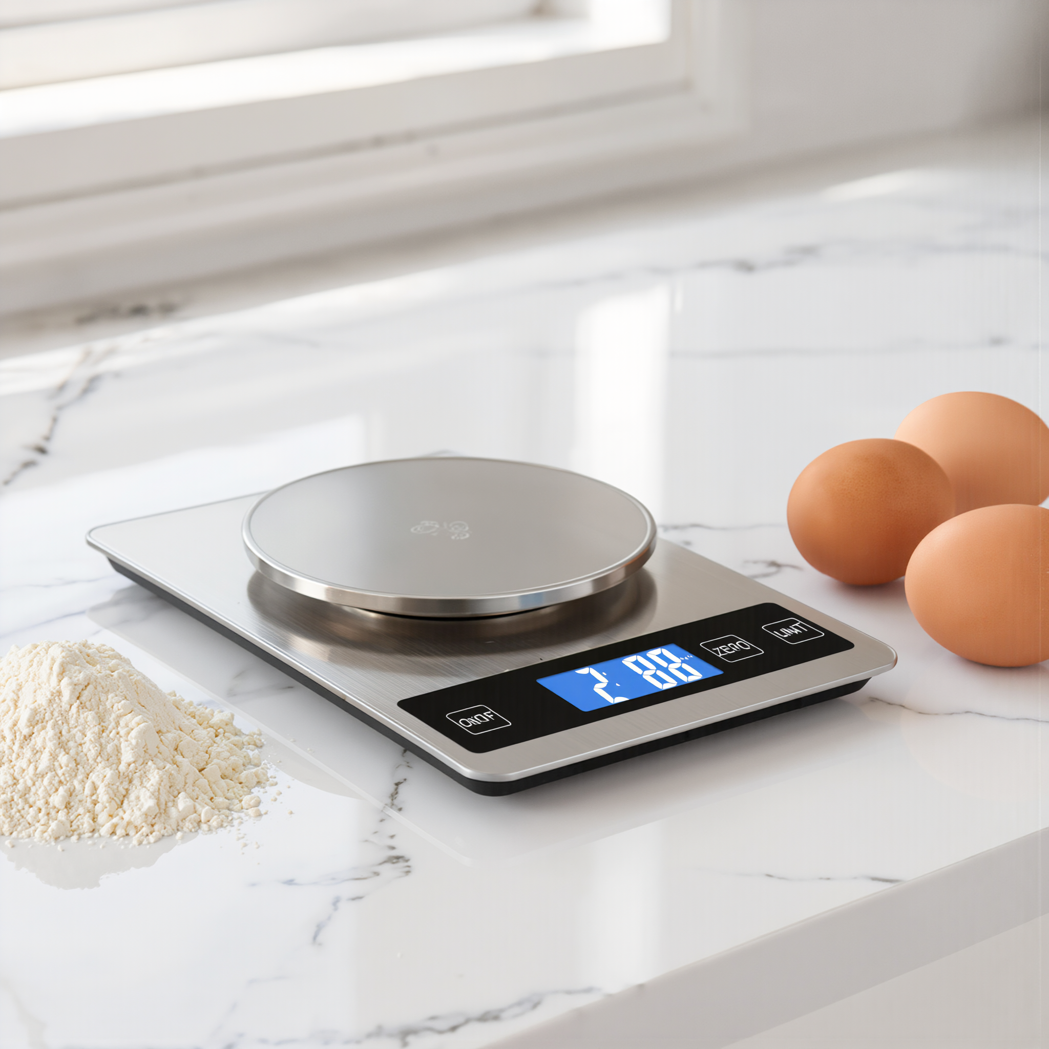 15kg Digital Kitchen Scale | USB Rechargeable Precision Food Weighing Scale