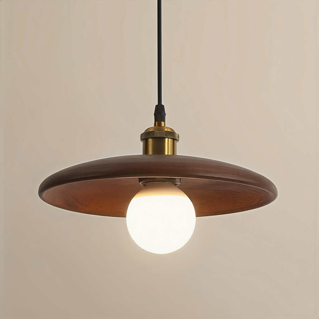 Modern Nordic Solid Wood Pendant Light - lifestyle