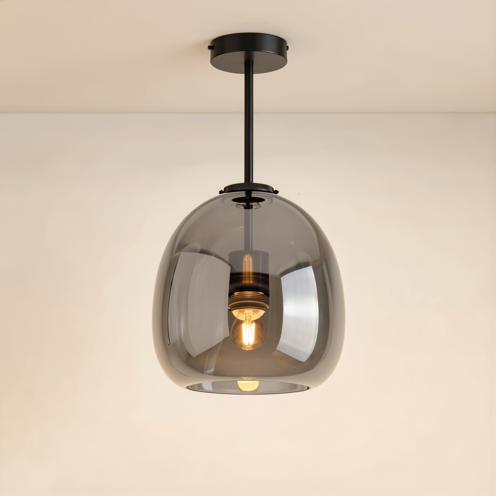 Nordic Glass Ball Ceiling Light - lifestyle