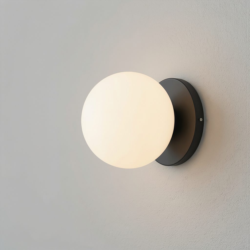 Nordic Globe Glass Wall Lamp - lifestyle