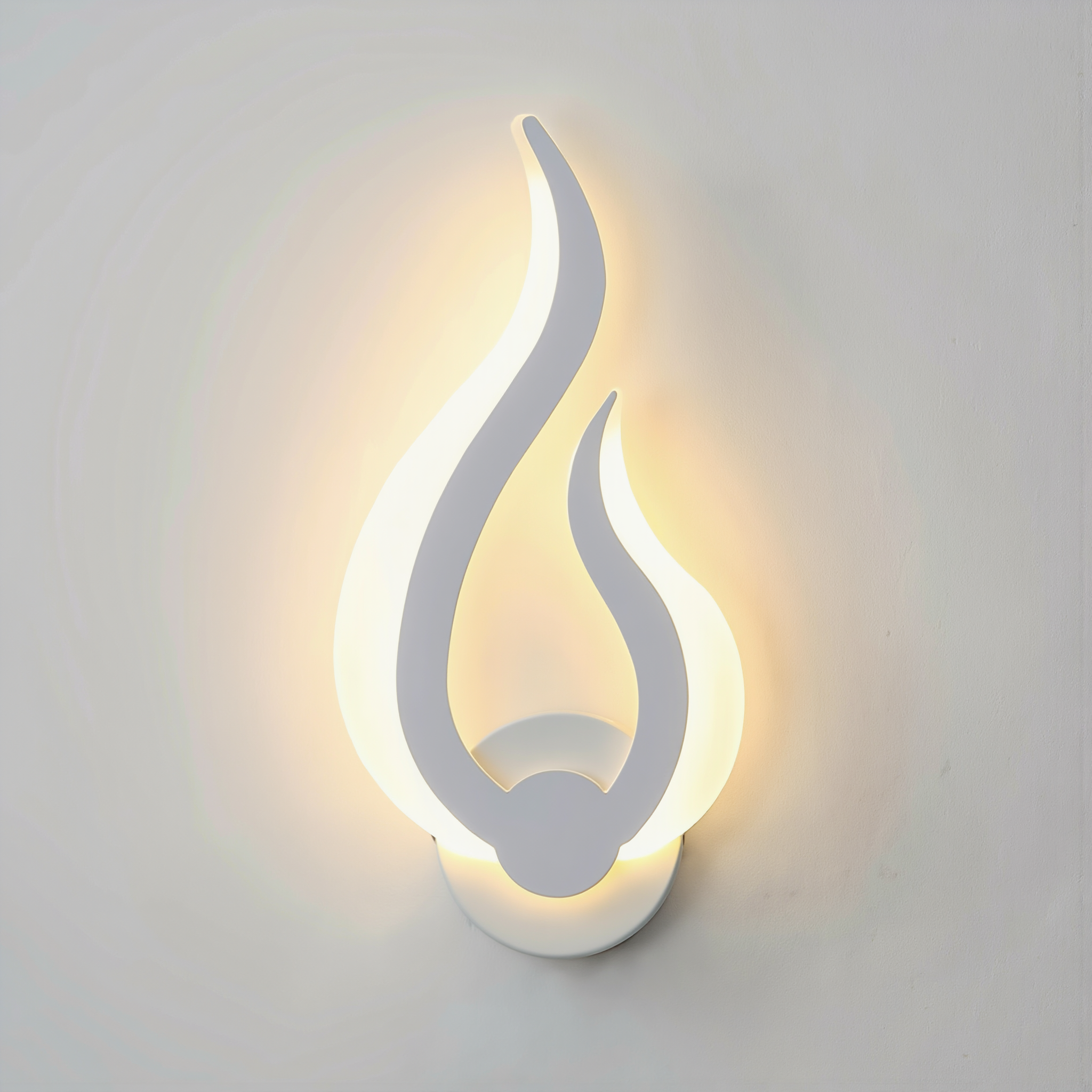 Modern Flame LED Wall Light - lifestyle