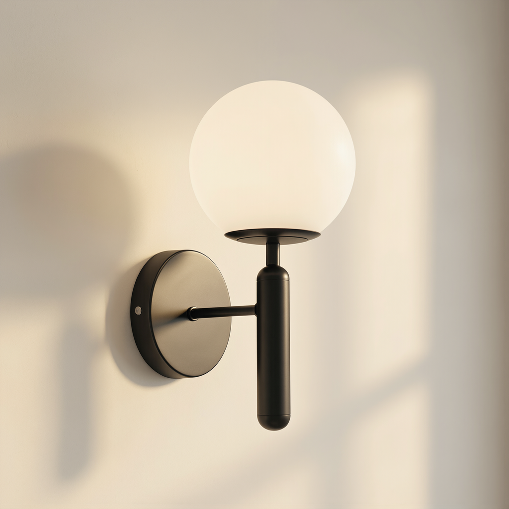 Modern Glass Wall Sconce - lifestyle