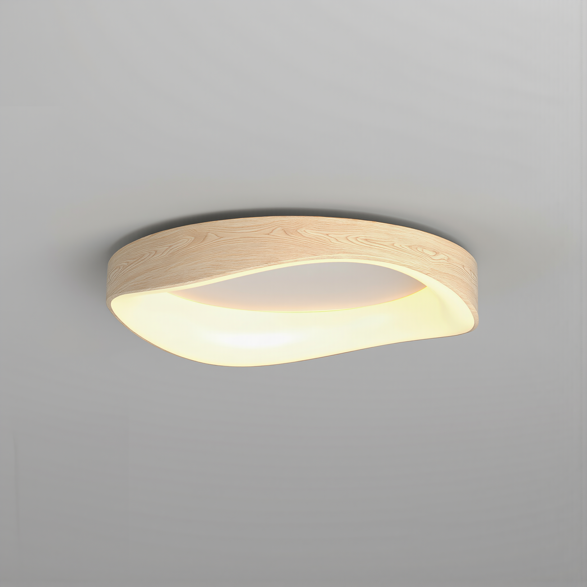 Nordic Artistic Wood Grain Ceiling Light - lifestyle