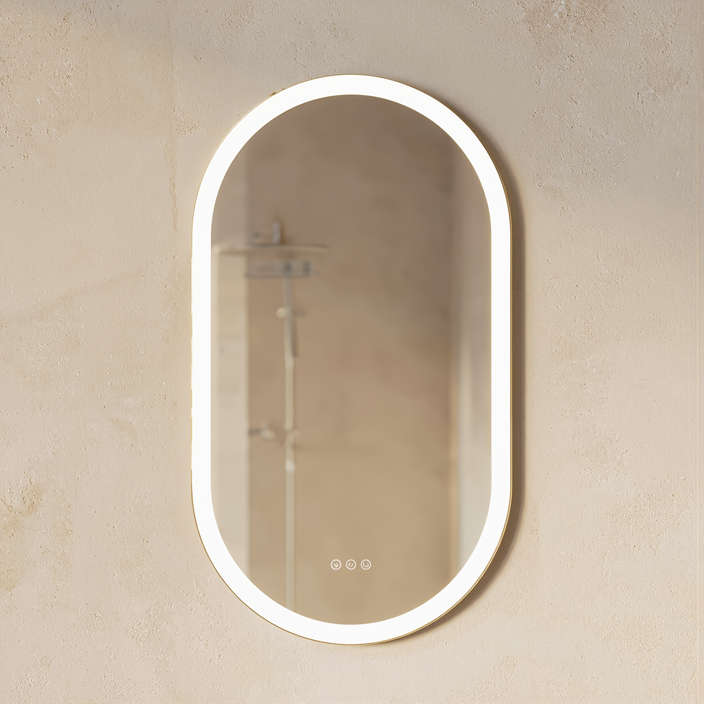LumoOval Bathroom Mirror - lifestyle
