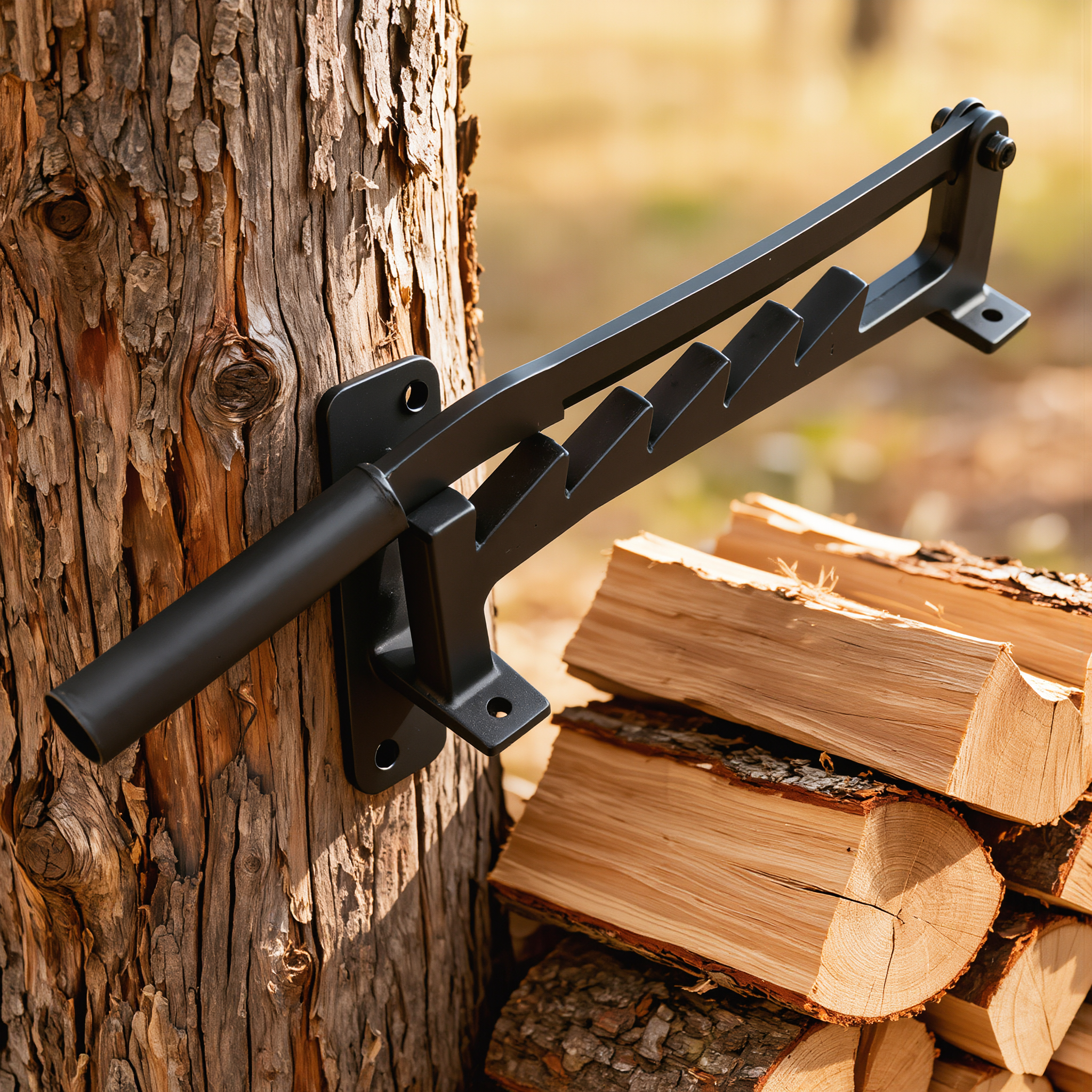 WoodMount | Wall Mounted Kindling Splitter | High Carbon Steel Cutter