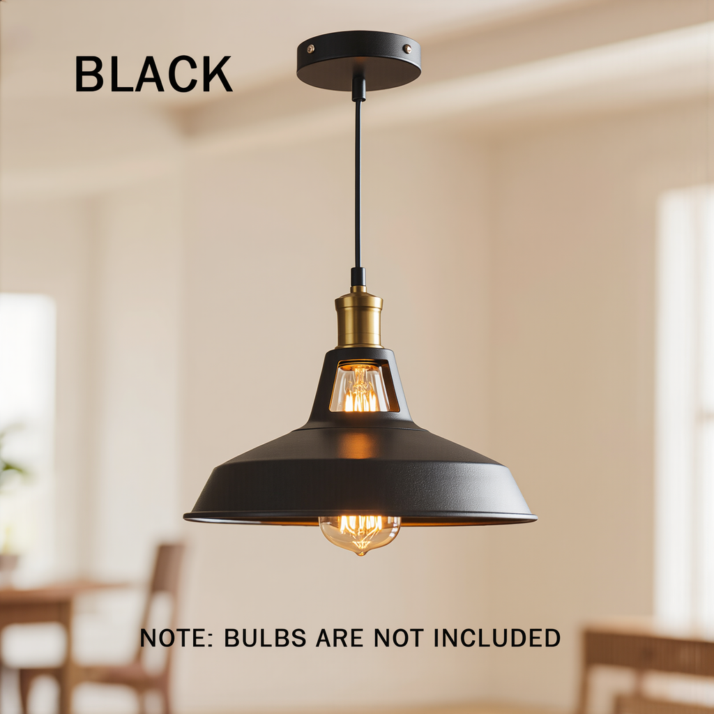 Industrial Metal Pendant Light - lifestyle