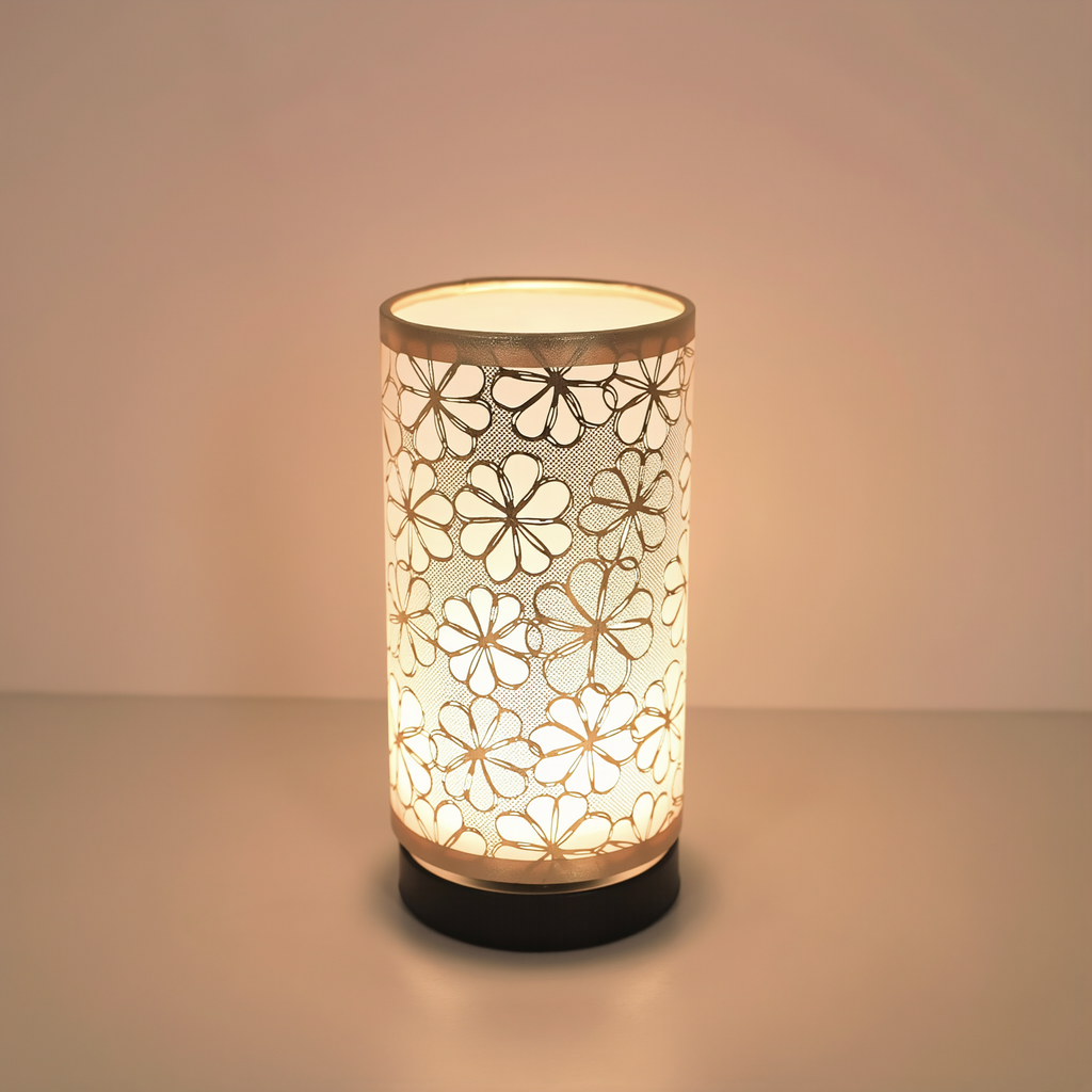 Floral USB Table Lamp - lifestyle