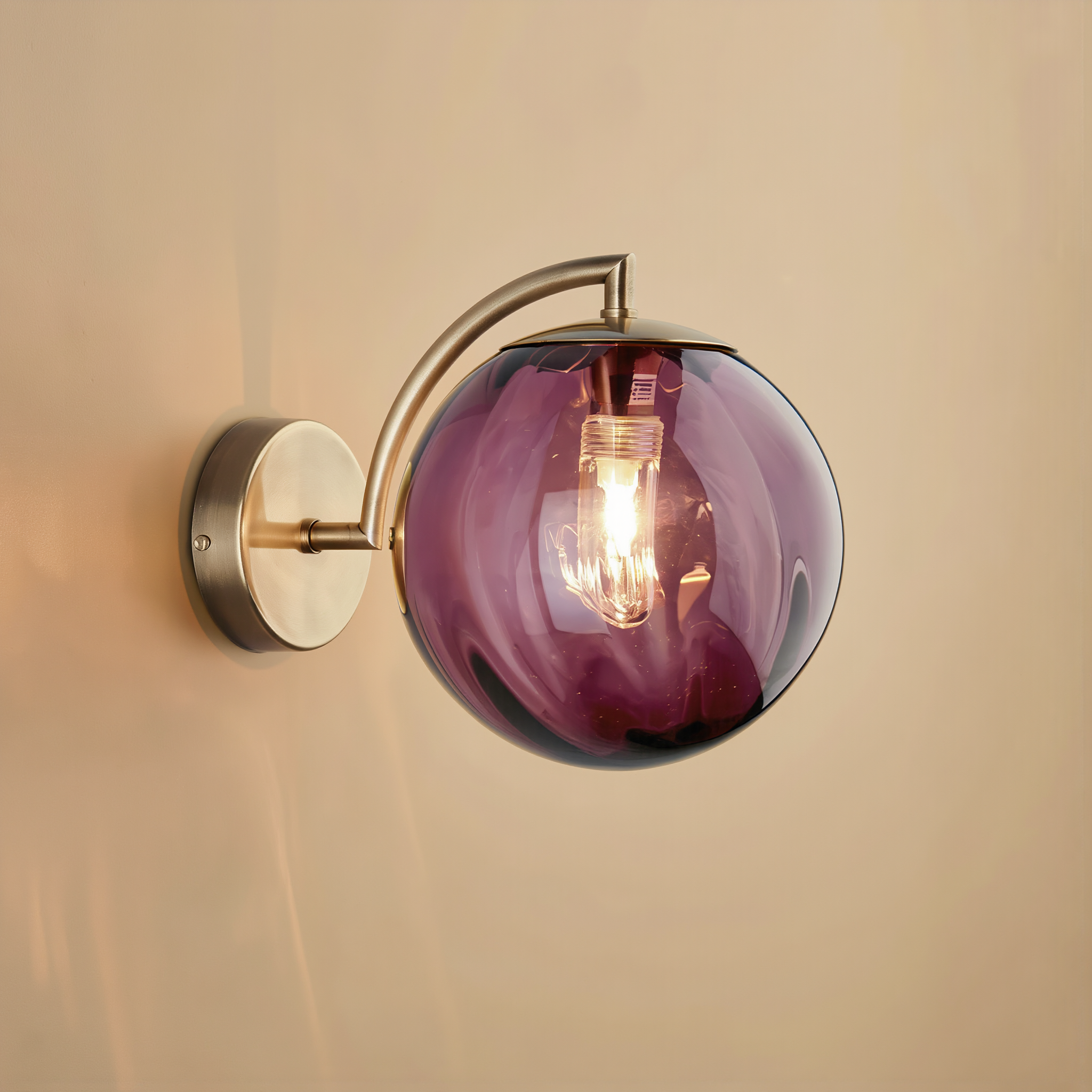 Modern Glass Ball Wall Lamp - lifestyle