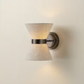Bronze & Linen Wall Light - lifestyle