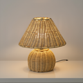 Bamboo Woven Desk Lamp - lifestyle