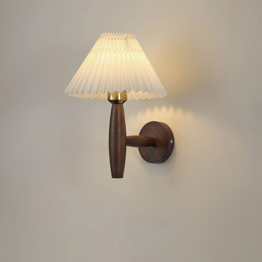 Nordic Wooden Wall Sconce - lifestyle