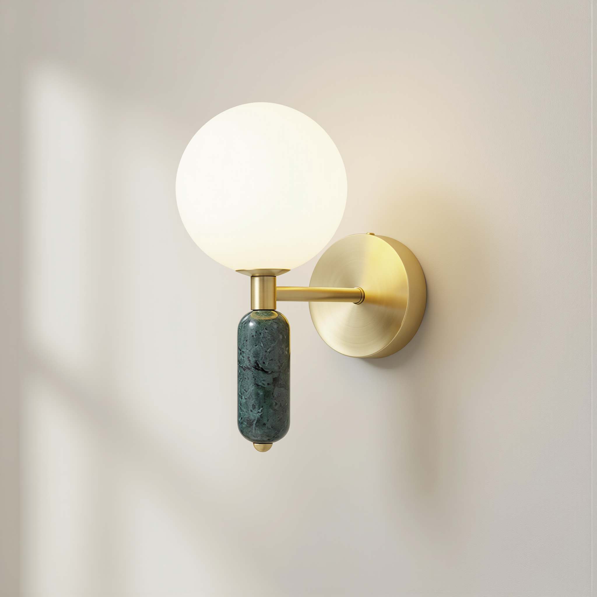 Marble & Glass Wall Lamp - lifestyle