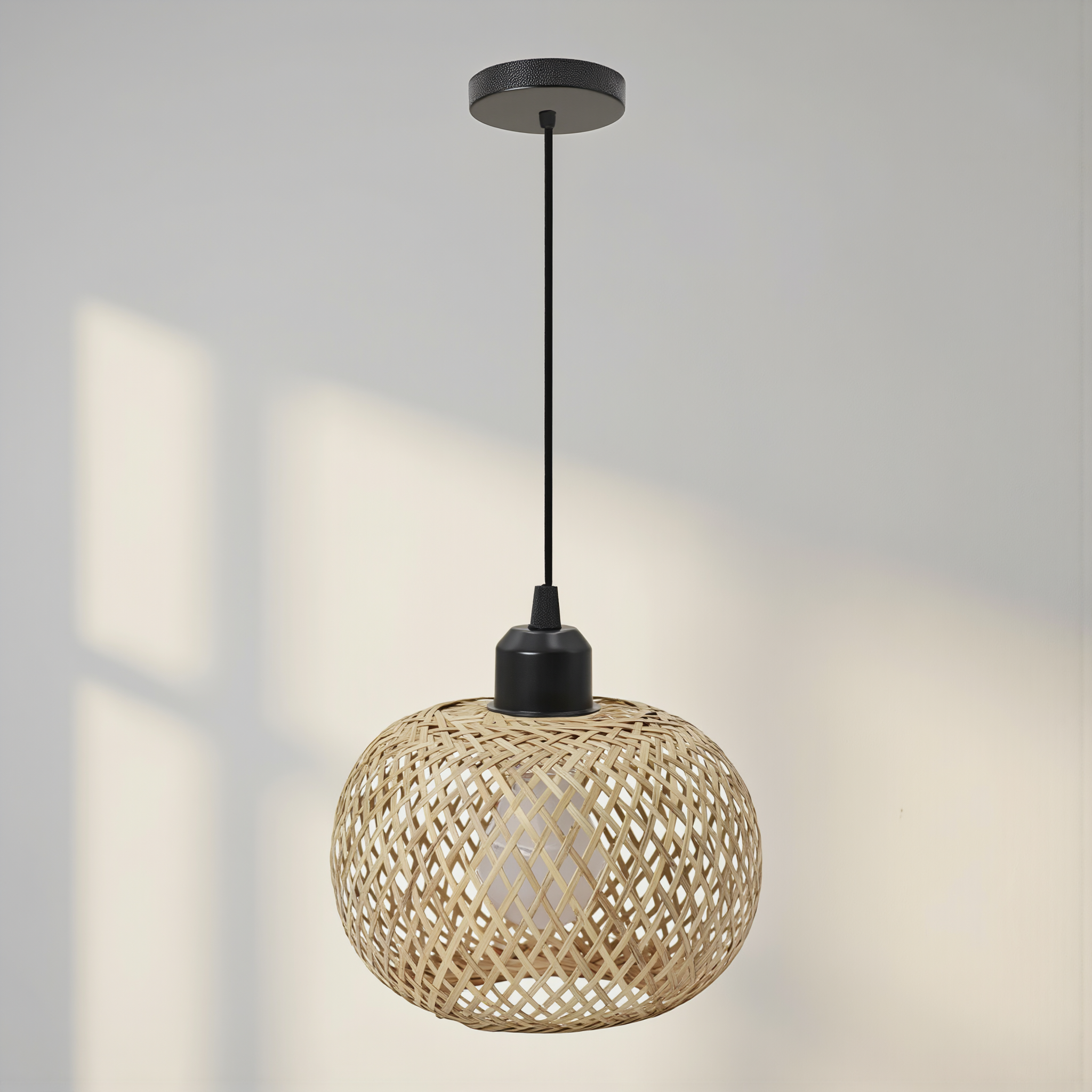 Natura Bamboo Ceiling Lamp - lifestyle