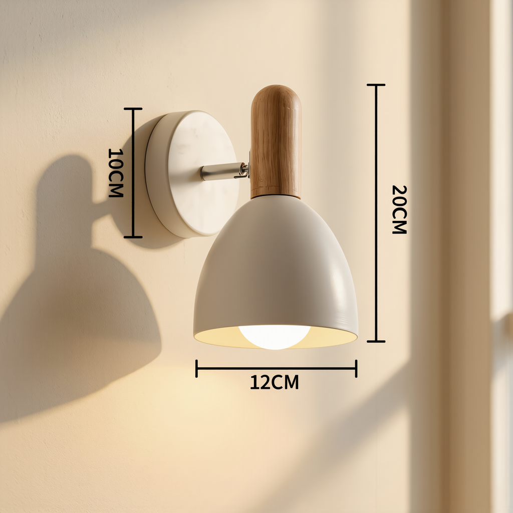 Nordic Wooden Wall Lamp - lifestyle
