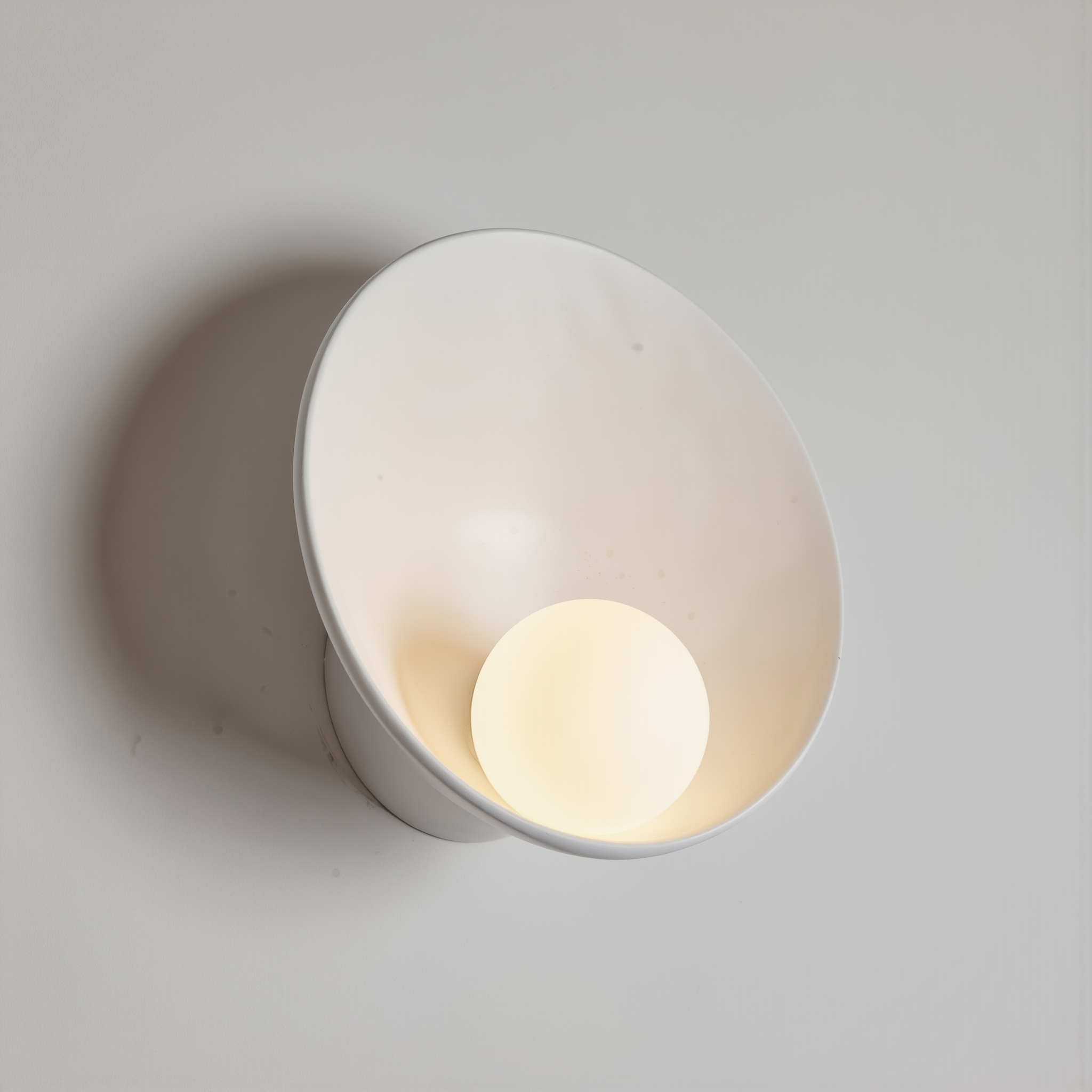 Modern Minimalist Round Wall Sconce - lifestyle