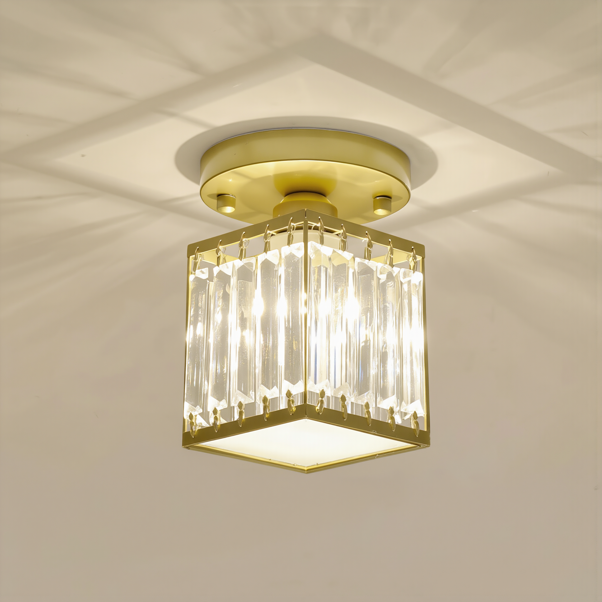 Crystal Foyer Ceiling Light - lifestyle