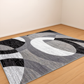 Orbit Weave Geometric Rug - lifestyle
