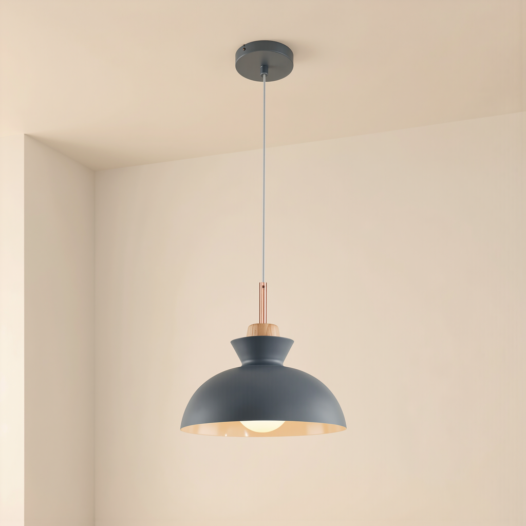 Modern Single Pendant Dome Light - lifestyle