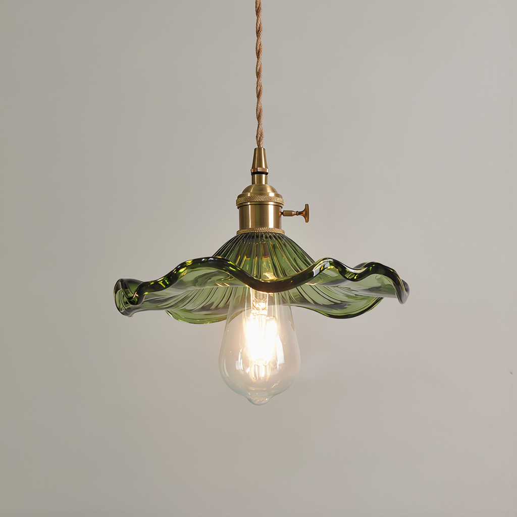 Flower Glass LED Pendant Light - lifestyle