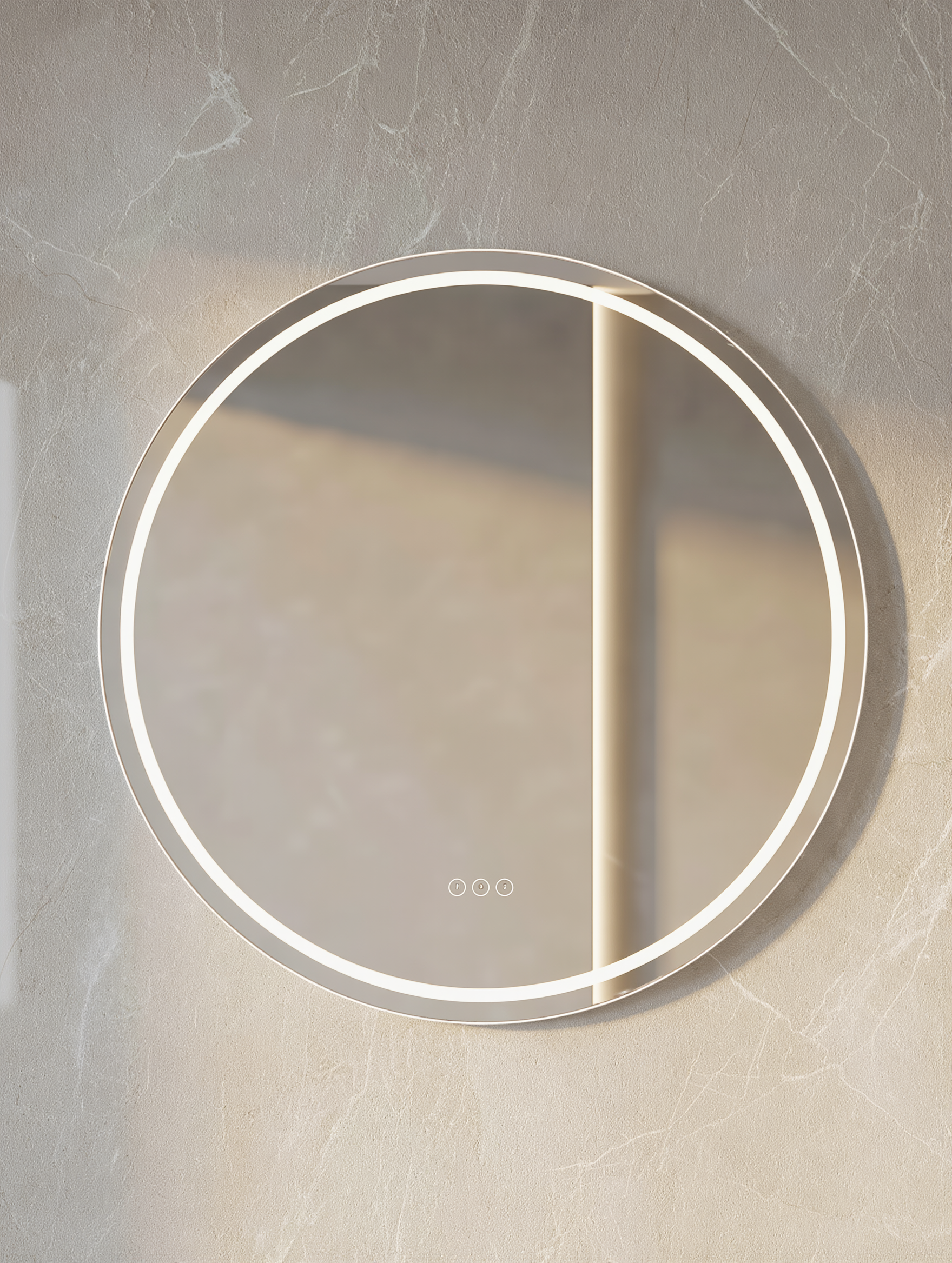 LuvoRound Bathroom Mirror - lifestyle