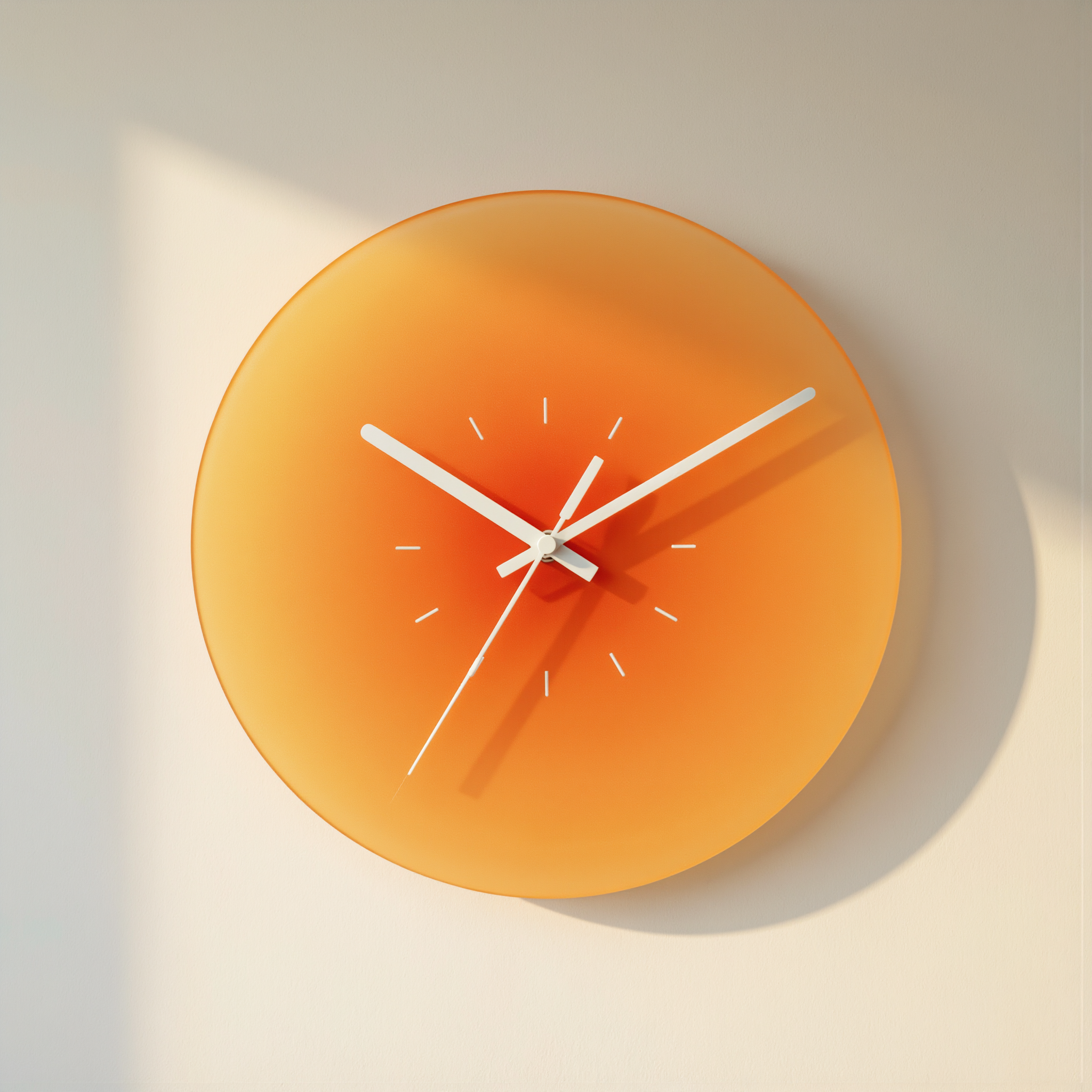 Sunset Glass Wall Clock - lifestyle