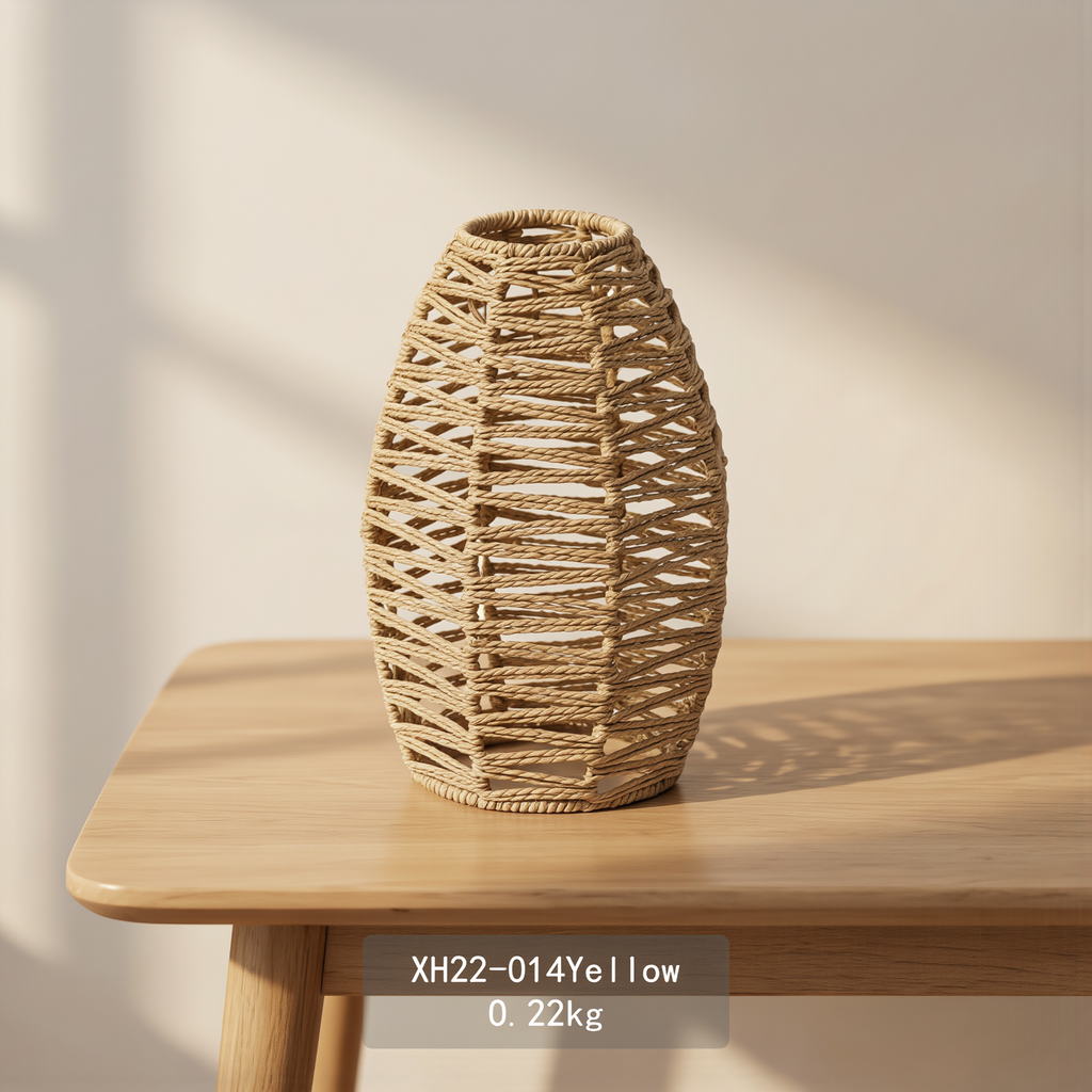 Modern Handwoven Rope Pendant Shade - lifestyle