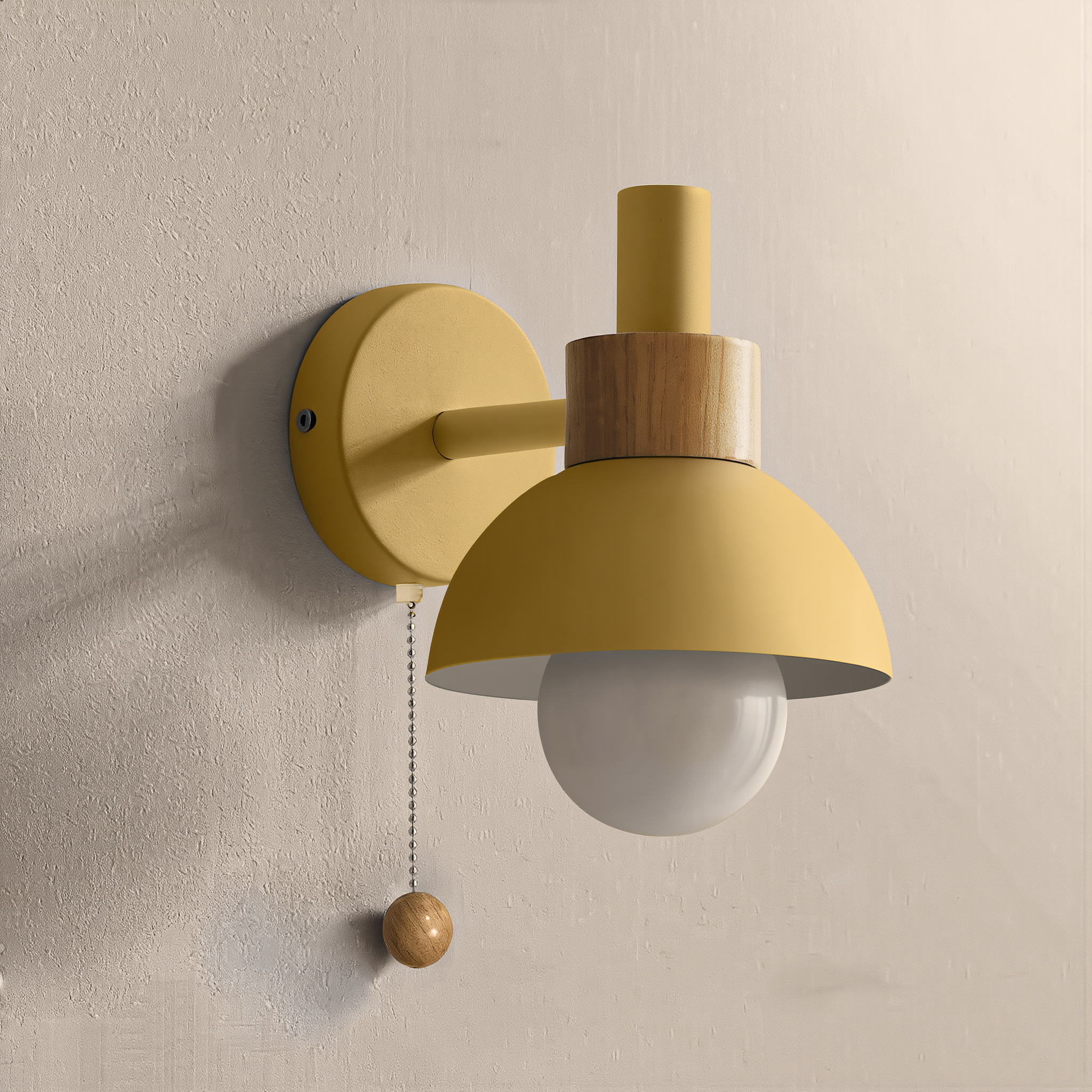 Nordic Wood Accent Wall Lamp - lifestyle