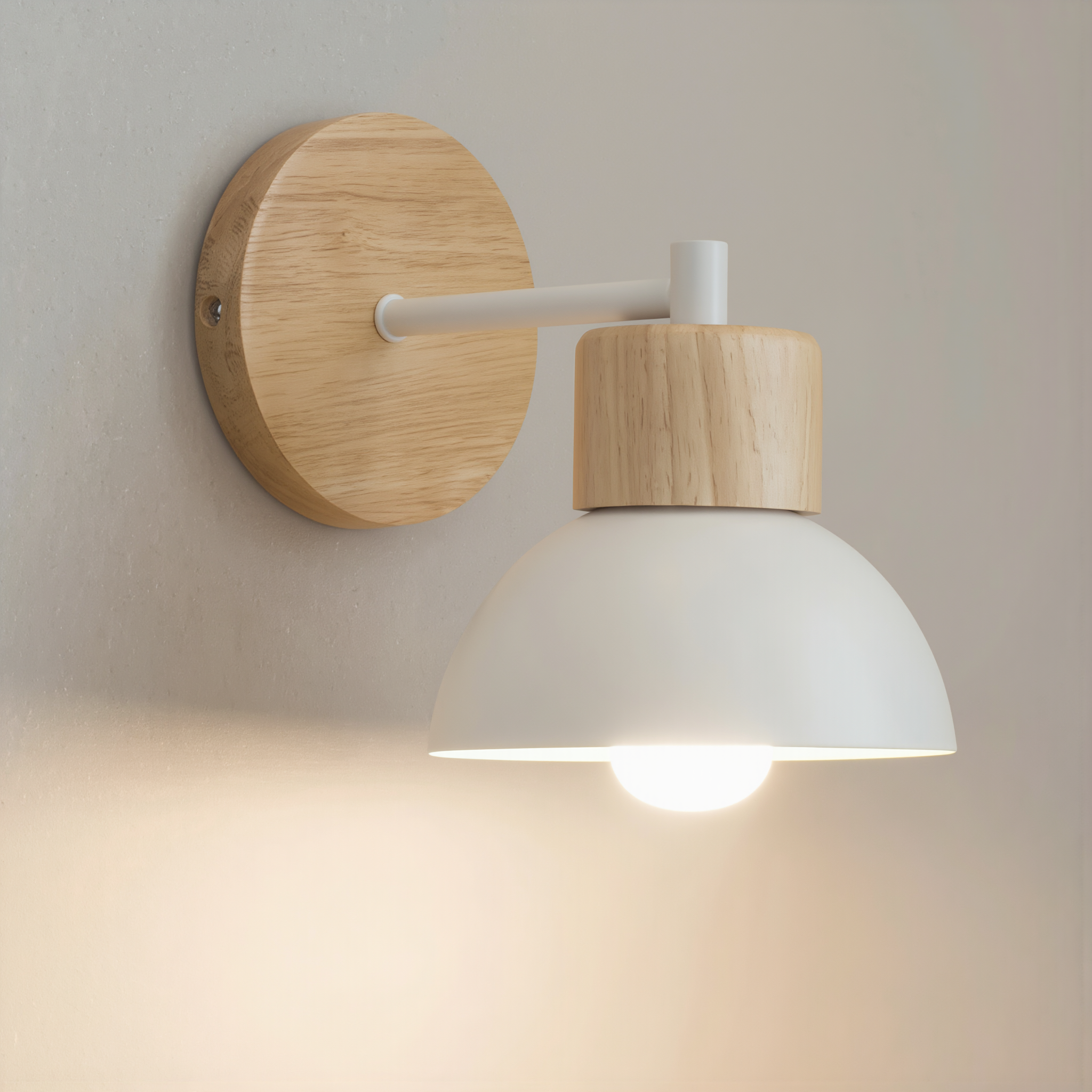 Wood & Metal Wall Lamp - lifestyle