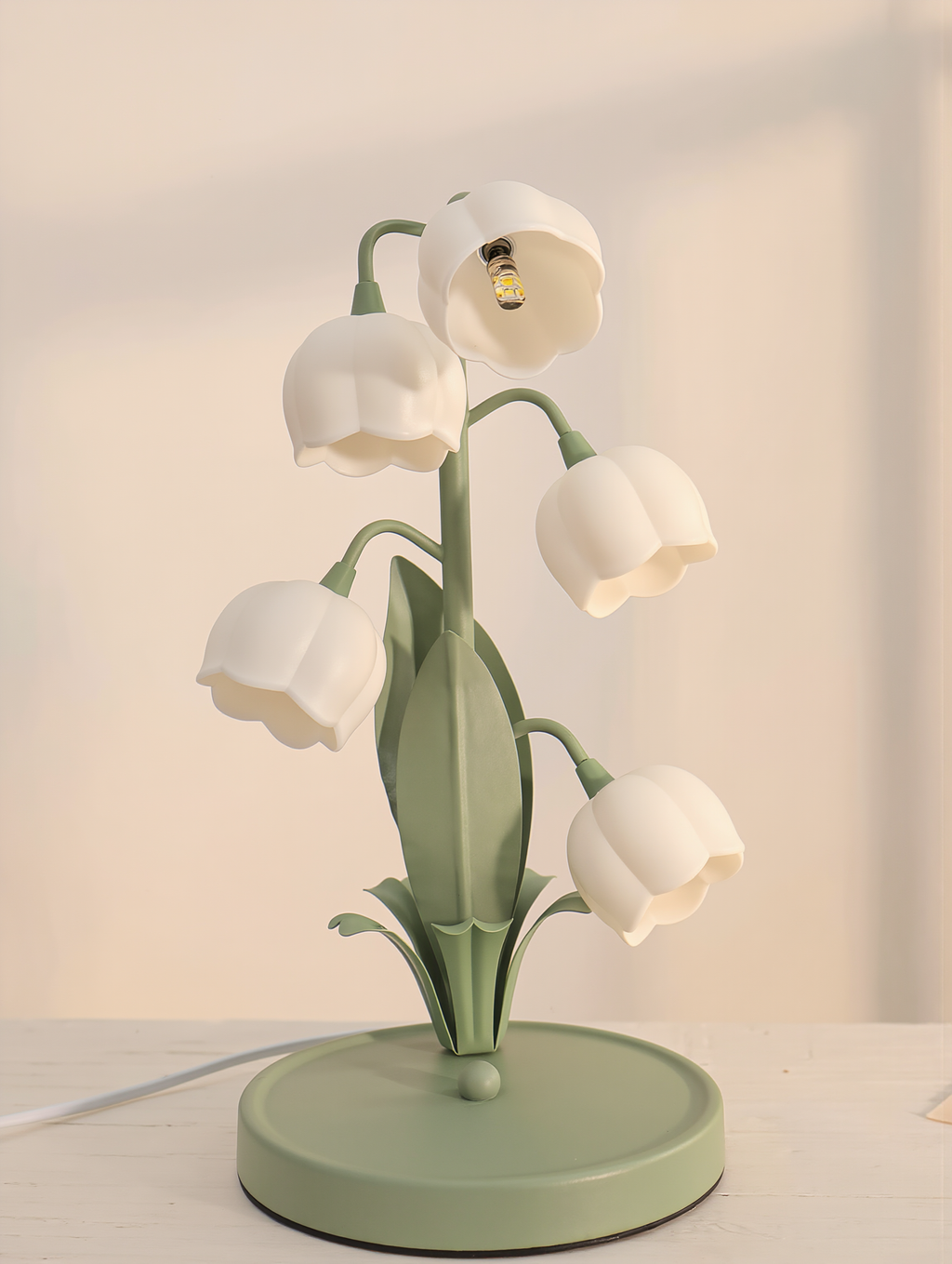 Bell Orchid Table Lamp - lifestyle