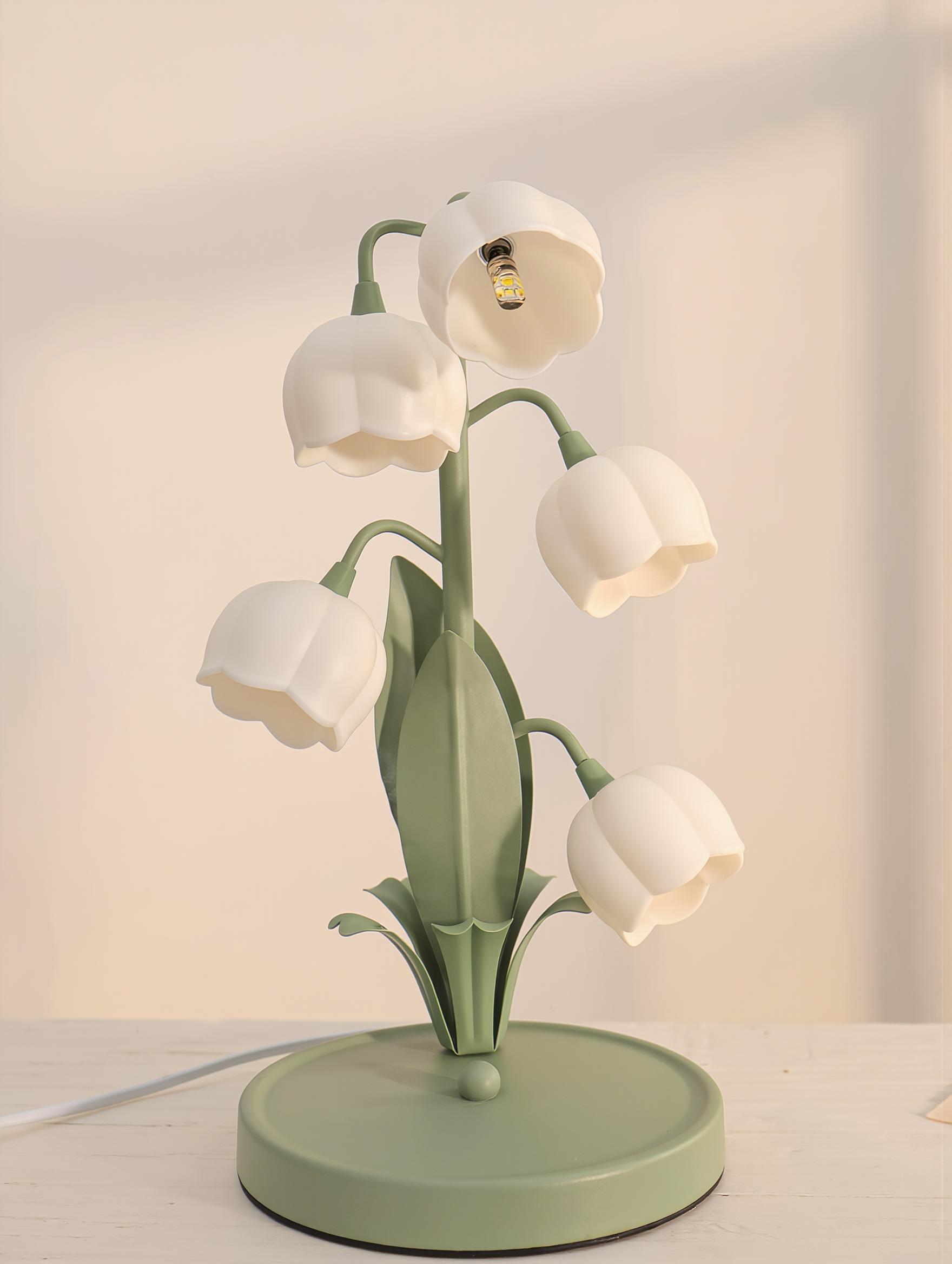 Bell Orchid Table Lamp - lifestyle