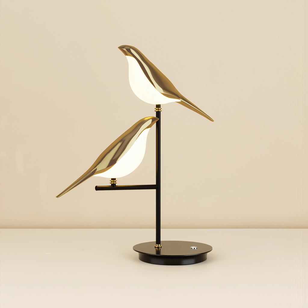 Golden Birdlight Wall Lamp - lifestyle