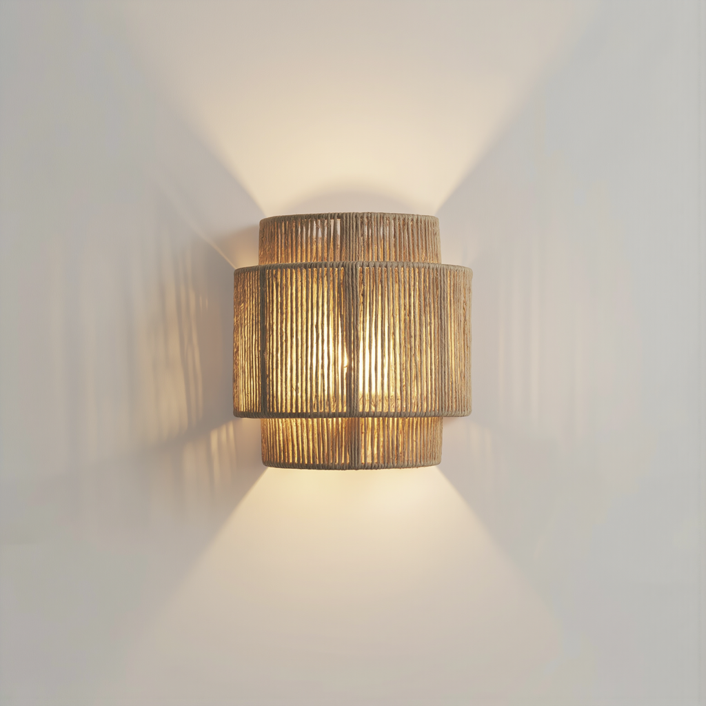 RattanGlow Wall Lamp - lifestyle