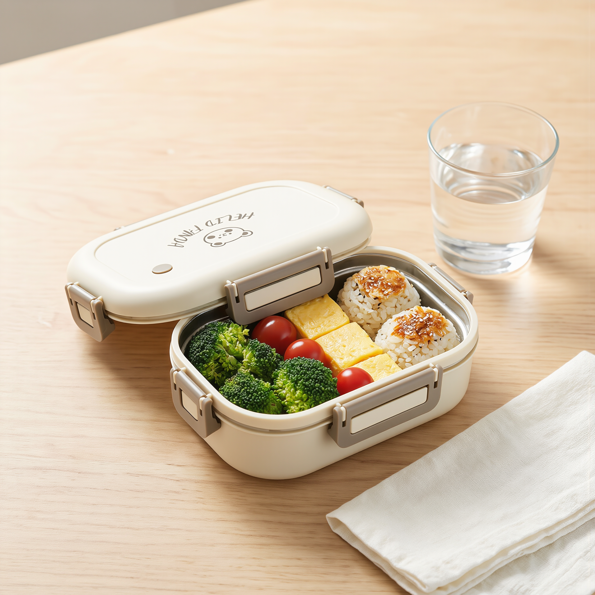 FreshMate | Portable Bento Lunch Box | Leak-Proof with 3 Compartments