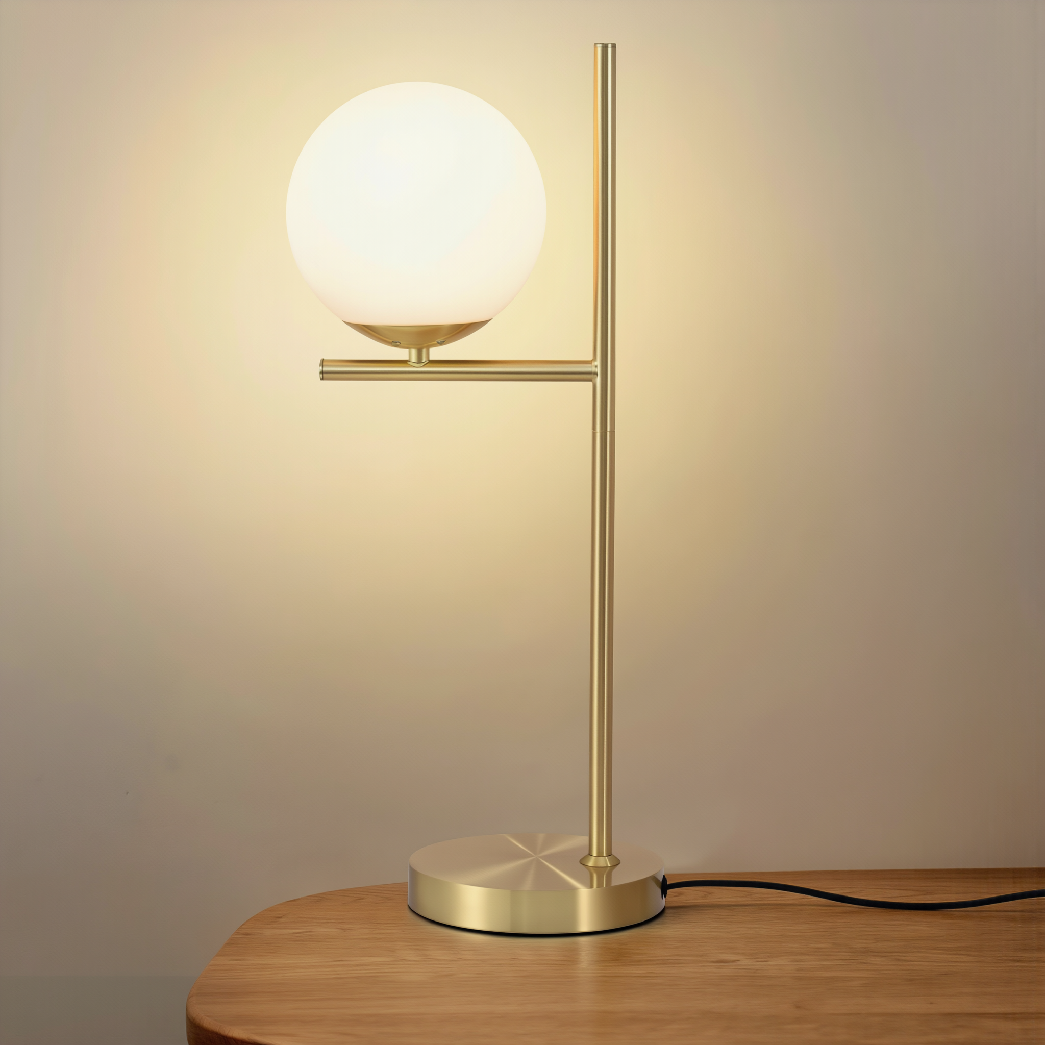 Modern Golden Table Lamp - lifestyle