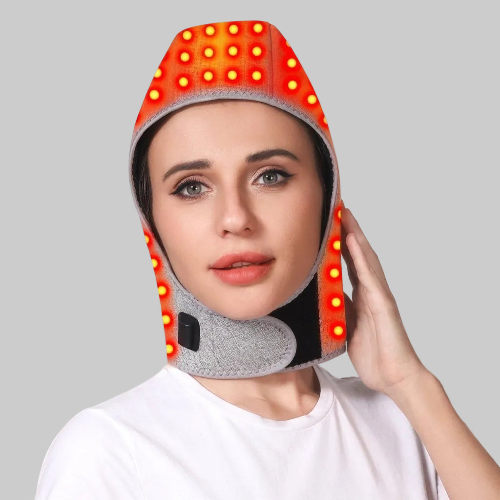 Red Light Heating Hat for Head & Neck | 3 Heat Settings, Relieves Tension