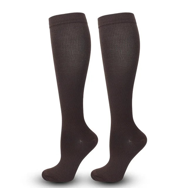 Knee-High Compression Socks | 15-20 MMHg Athletic Calf Support