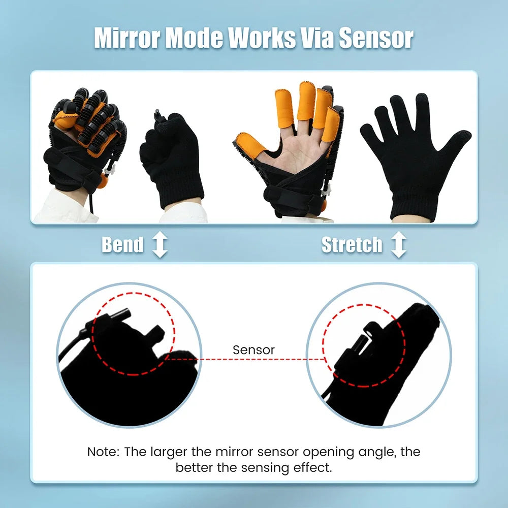 Motorized Hand & Finger Strength Trainer | Split Finger Training, 5 Levels, S-XXL